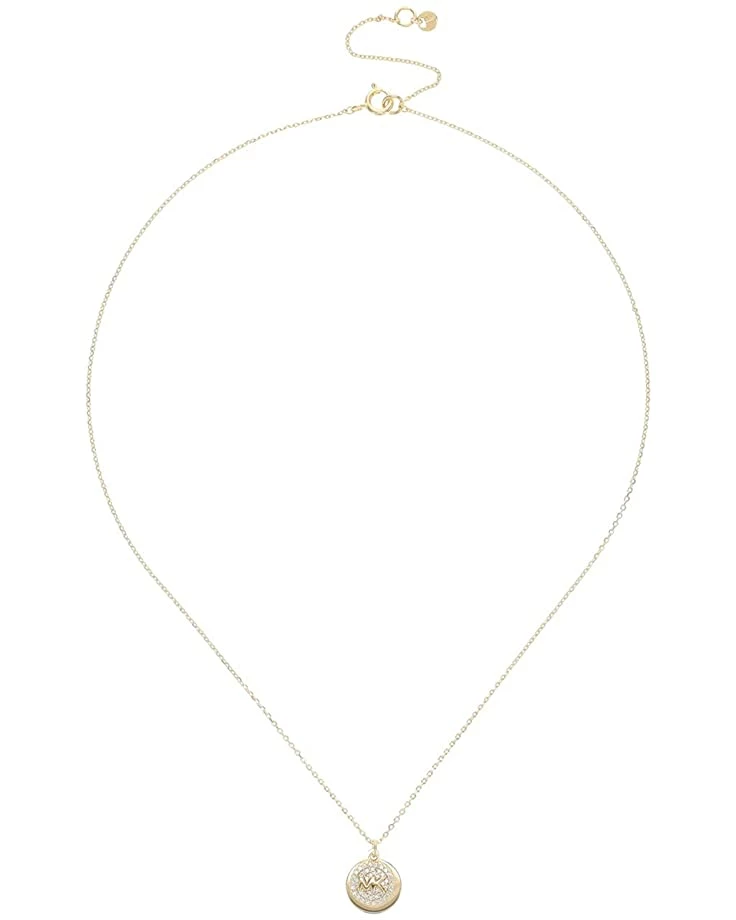 Best deal 🧨 Michael Kors 14K Gold-Plated Sterling Silver Pavé Engravable Pendant Necklace | Necklaces 👏 2 Best deal 🧨 Michael Kors 14K Gold-Plated Sterling Silver Pavé Engravable Pendant Necklace | Necklaces 👏 - Image 2