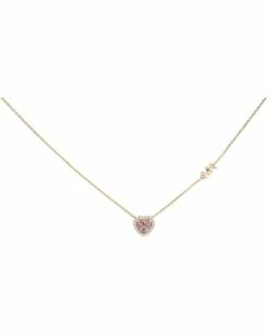 Best Pirce 😀 Michael Kors Sterling Silver Heart-Cut Pendant Necklace | Necklaces ✔️