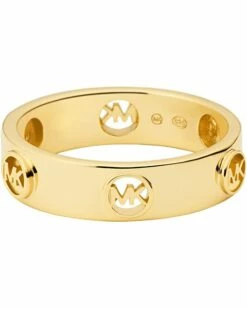 Discount 👏 Michael Kors Sterling Silver MK Logo Band Ring | Rings ✨