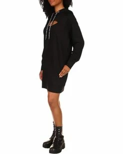 Discount 🎁 MICHAEL Michael Kors Cutout Neck Hoodie 👗 Dress | 👗 Dresses 🎉 -Outlet Michael Kors Store 51WncxUQ5 L. AC SR736920