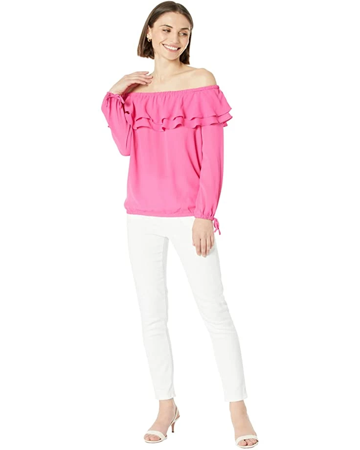 Promo ๐ MICHAEL Michael Kors Petite Ruffle Peasant Top | ๐ Shirts & Tops ๐ 4 Promo ๐ MICHAEL Michael Kors Petite Ruffle Peasant Top | ๐ Shirts & Tops ๐ - Image 4