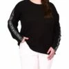 Best Pirce 🤩 MICHAEL Michael Kors Plus Size Waffle Logotape Long Sleeve Top | 👚 Shirts & Tops ✨