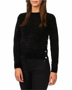Hot Sale ⭐ MICHAEL Michael Kors Petite Velvet Button Detail Sweater | Sweaters 🔔