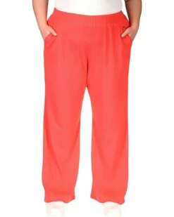 Promo ❤️ MICHAEL Michael Kors Plus Size Waffle Wide Leg Pants 🧨
