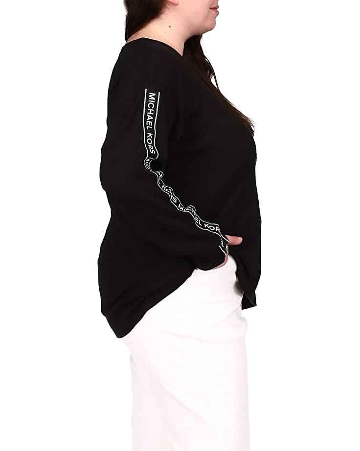 Best Pirce ๐คฉ MICHAEL Michael Kors Plus Size Waffle Logotape Long Sleeve Top | ๐ Shirts & Tops โจ 4 Best Pirce ๐คฉ MICHAEL Michael Kors Plus Size Waffle Logotape Long Sleeve Top | ๐ Shirts & Tops โจ - Image 4
