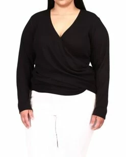 Brand new 👍 MICHAEL Michael Kors Plus Size Waffle Wrap Long Sleeve Top | 👚 Shirts & Tops 😀