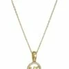 Top 10 🛒 Michael Kors Precious Metal-Plated Sterling Silver Pavé Logo Necklace | Necklaces 👏