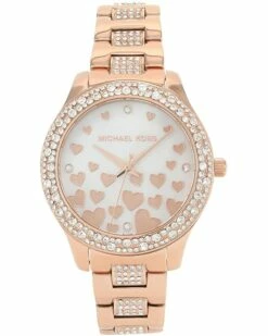 Outlet 🛒 Michael Kors MK4597 - Liliane Three Hand Stainless Steel ⌚ Watch | Fashion ⌚ Watches ✔️