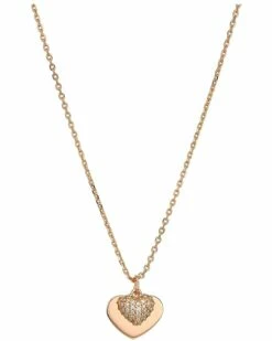Best Sale 🎉 Michael Kors Precious Metal-Plated Sterling Silver Pavé Heart Necklace | Necklaces 💯 -Outlet Michael Kors Store 61Ny5koCjcL. AC SR736920