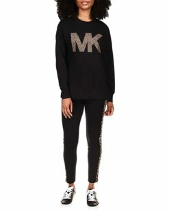 Budget 👍 MICHAEL Michael Kors Petite Logo Split Sweatshirt | Hoodies & Sweatshirts 😍