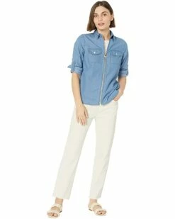 Deals 🔥 MICHAEL Michael Kors Petite Tencel 🐶 Dog Tag Top | 👚 Shirts & Tops 🌟 -Outlet Michael Kors Store 61lD4kRJpDL. AC SR736920