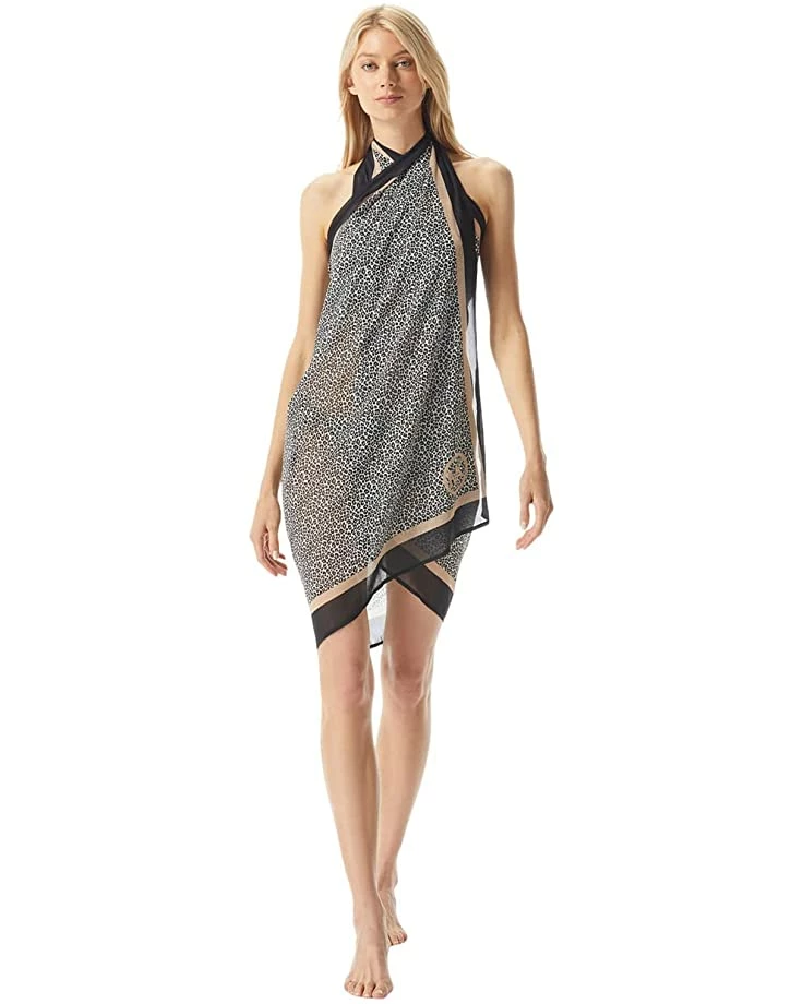 Deals 👍 MICHAEL Michael Kors Mini Leopard Pareo Cover-Up | Swimwear ✨ 2 Deals 👍 MICHAEL Michael Kors Mini Leopard Pareo Cover-Up | Swimwear ✨ - Image 2