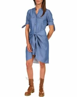 Best Sale 😀 MICHAEL Michael Kors Chambray Tie 👗 Dress | 👗 Dresses 👏