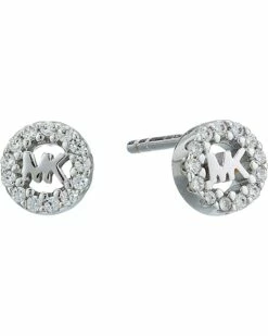 Wholesale 🔔 Michael Kors Precious Metal-Plated Sterling Silver Pavé Logo Studs Earrings 🔔 -Outlet Michael Kors Store 718cK8SffiL. AC SR736920