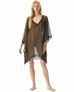 Hot Sale 👍 MICHAEL Michael Kors Signature Logo Caftan Cover-Up | Swimwear 🛒
