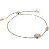 Top 10 🎉 Michael Kors Precious Metal-Plated Sterling Silver CZ Charm Slider Bracelet | Bracelets 🌟