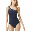 Budget 🌟 MICHAEL Michael Kors Grommet Solid One Shoulder One-Piece | Swimwear 🌟