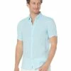 Best reviews of 😀 Michael Kors Short Sleeve Linen Button-Down | 👚 Shirts & Tops ✔️