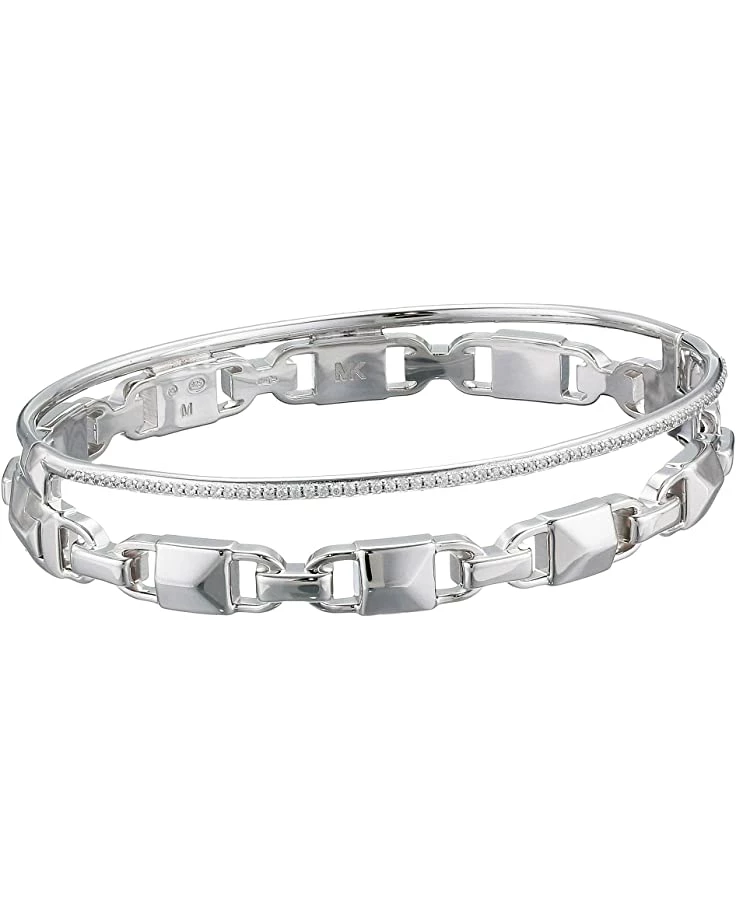 Discount ๐ฏ Michael Kors Precious Metal-Plated Sterling Silver Mercer Link Pavรฉ Halo Bangle Bracelet | Bracelets ๐ 4 Discount ๐ฏ Michael Kors Precious Metal-Plated Sterling Silver Mercer Link Pavรฉ Halo Bangle Bracelet | Bracelets ๐ - Image 4