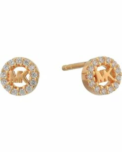 Wholesale 🔔 Michael Kors Precious Metal-Plated Sterling Silver Pavé Logo Studs Earrings 🔔 -Outlet Michael Kors Store 71MJKsBdd5L. AC SR736920