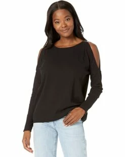 New ⭐ MICHAEL Michael Kors Waffle Stud Cold-Shoulder Top | 👚 Shirts & Tops ✔️