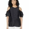 Outlet 👏 MICHAEL Michael Kors Satin Cold-Shoulder Top | 👚 Shirts & Tops 🤩
