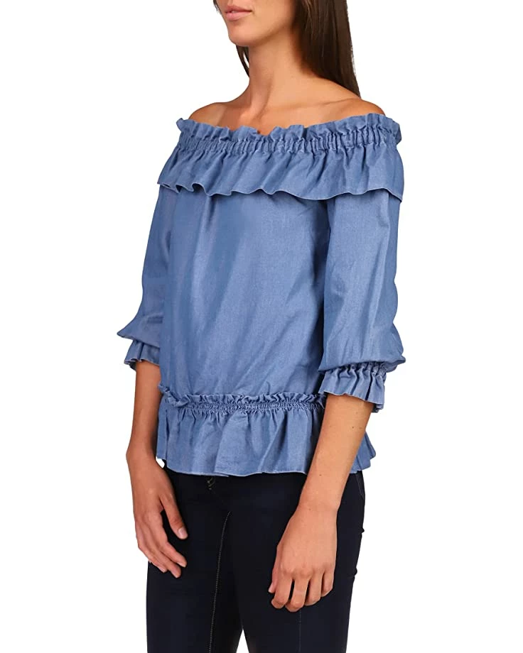 Wholesale ๐ฅฐ MICHAEL Michael Kors Bar Shoulder Ruffle Top | ๐ Shirts & Tops โ๏ธ 2 Wholesale ๐ฅฐ MICHAEL Michael Kors Bar Shoulder Ruffle Top | ๐ Shirts & Tops โ๏ธ - Image 2
