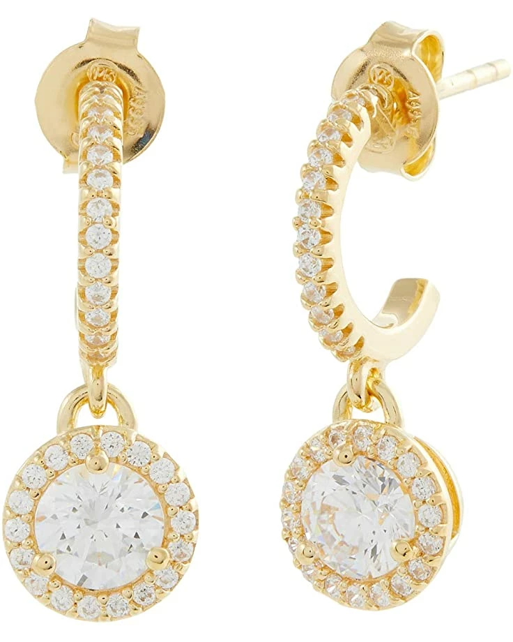 Wholesale โค๏ธ Michael Kors Kors MK Mini Hoops Earrings with Pave Halo Charm ๐ 1 Wholesale โค๏ธ Michael Kors Kors MK Mini Hoops Earrings with Pave Halo Charm ๐