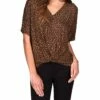 Best deal 🧨 MICHAEL Michael Kors Cheetah Twist Hem Top | 👕 Shirts & Tops 😉