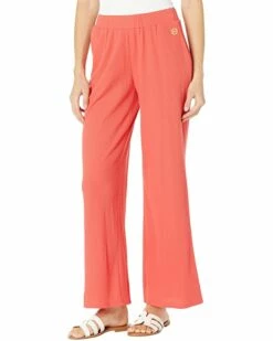 Hot Sale 😀 MICHAEL Michael Kors Waffle Wide Leg Pants 👍