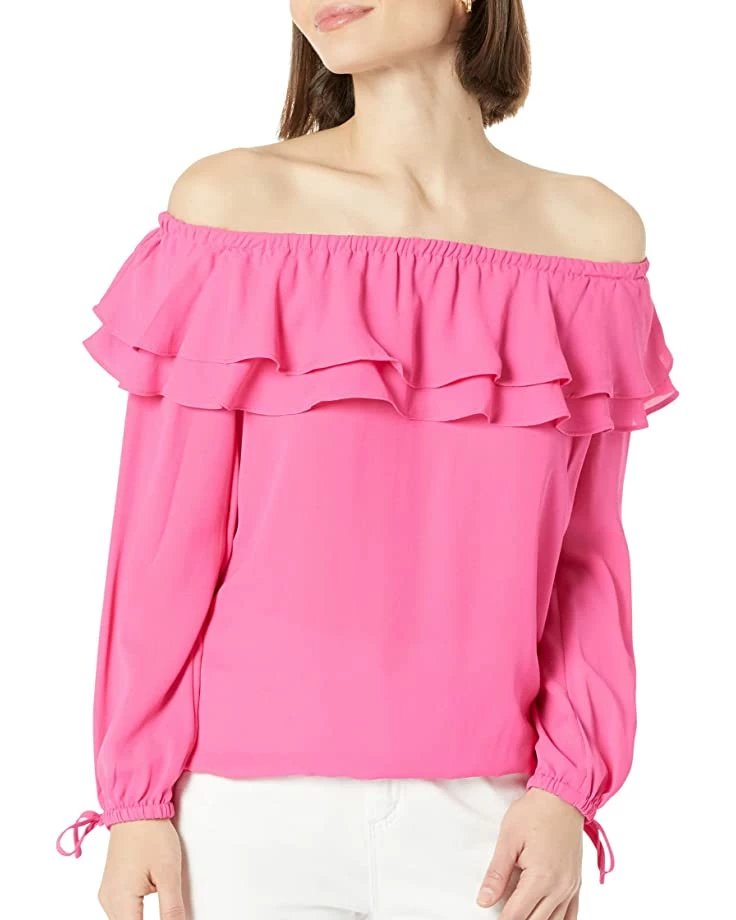 Promo ๐ MICHAEL Michael Kors Petite Ruffle Peasant Top | ๐ Shirts & Tops ๐ 3 Promo ๐ MICHAEL Michael Kors Petite Ruffle Peasant Top | ๐ Shirts & Tops ๐ - Image 3