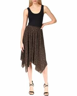 Brand new 👍 MICHAEL Michael Kors Cheetah Asymmetrical Pull-On 👗 Skirt | 👗 Skirts 🌟