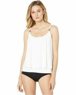 Wholesale 🔥 MICHAEL Michael Kors Iconic Solids Double Layer Tankini Top | Swimwear 🎉 -Outlet Michael Kors Store 71jwKcgpzL. AC SR736920