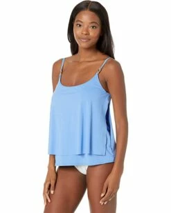 Wholesale 🔥 MICHAEL Michael Kors Iconic Solids Double Layer Tankini Top | Swimwear 🎉 -Outlet Michael Kors Store 71lP1WGXRUL. AC SR736920
