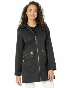 Cheapest 😀 MICHAEL Michael Kors Zip Front Rain Topper M724716A74 | 🧥 Coats & Outerwear 🧨