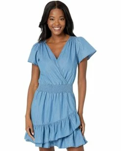 Cheap ⌛ MICHAEL Michael Kors Short Sleeve Tencel Wrap 👗 Dress | 👗 Dresses ⭐