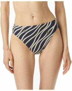 Outlet 😉 MICHAEL Michael Kors Diagonal High Leg 👙 Bikini Bottoms | Swimwear ❤️