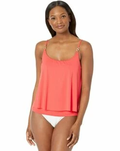 Wholesale 🔥 MICHAEL Michael Kors Iconic Solids Double Layer Tankini Top | Swimwear 🎉 -Outlet Michael Kors Store 71sGFEYTv1L. AC SR736920