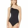 Flash Sale 😉 MICHAEL Michael Kors Iconic Solids One Shoulder One-Piece | Swimwear 🛒