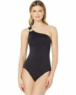 Flash Sale 😉 MICHAEL Michael Kors Iconic Solids One Shoulder One-Piece | Swimwear 🛒
