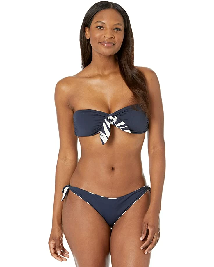 Outlet ⭐ MICHAEL Michael Kors Reversible Zebra Reversible Tie Front Bandeau | Swimwear ⌛ 4 Outlet ⭐ MICHAEL Michael Kors Reversible Zebra Reversible Tie Front Bandeau | Swimwear ⌛ - Image 4