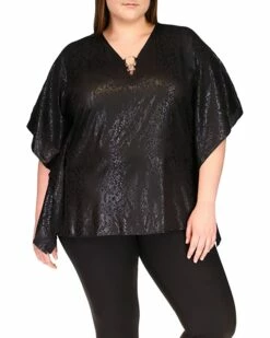 Best Pirce โ๏ธ MICHAEL Michael Kors Plus Size Flutter Top | ๐ Shirts & Tops โ๏ธ