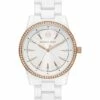 Promo ⌛ Michael Kors MK6837 - Ritz Three Hand Ceramic ⌚ Watch | Fashion ⌚ Watches 🎉