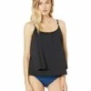 Wholesale 🔥 MICHAEL Michael Kors Iconic Solids Double Layer Tankini Top | Swimwear 🎉