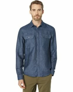 Best Pirce โ Michael Kors Long Sleeve Cotton Linen Dobby | ๐ Shirts & Tops ๐