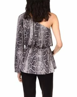 Best Pirce 👍 MICHAEL Michael Kors Snake One Shoulder Tunic | 👚 Shirts & Tops 😍 -Outlet Michael Kors Store 813Q 2TFdfL. AC SR736920