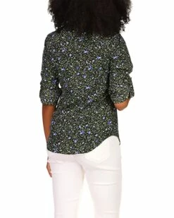 Budget ❤️ MICHAEL Michael Kors Petite Floral Vine 🦮 Dog Tag Top | 👕 Shirts & Tops 😉 -Outlet Michael Kors Store 819GWTfSEKL. AC SR736920