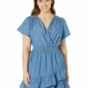 Best deal ❤️ MICHAEL Michael Kors Plus Size Short Sleeve Tencel Wrap 👗 Dress | 👗 Dresses 🎉