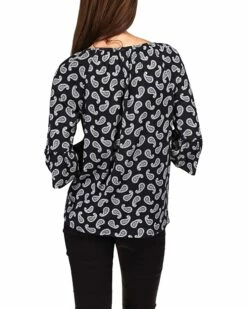 Top 10 ✨ MICHAEL Michael Kors Paisley Flare Sleeve Top | 👚 Shirts & Tops 🧨 -Outlet Michael Kors Store 81AEUgXtUuL. AC SR736920