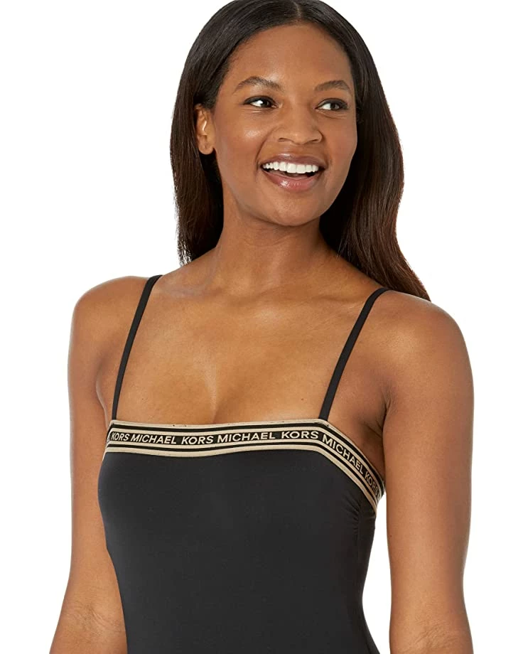 Cheap ๐ MICHAEL Michael Kors Logo Elastic Solids Square Neck One-Piece | Swimwear โ๏ธ 3 Cheap ๐ MICHAEL Michael Kors Logo Elastic Solids Square Neck One-Piece | Swimwear โ๏ธ - Image 3